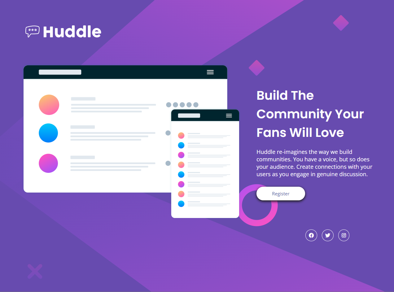 Huddle-landing-page