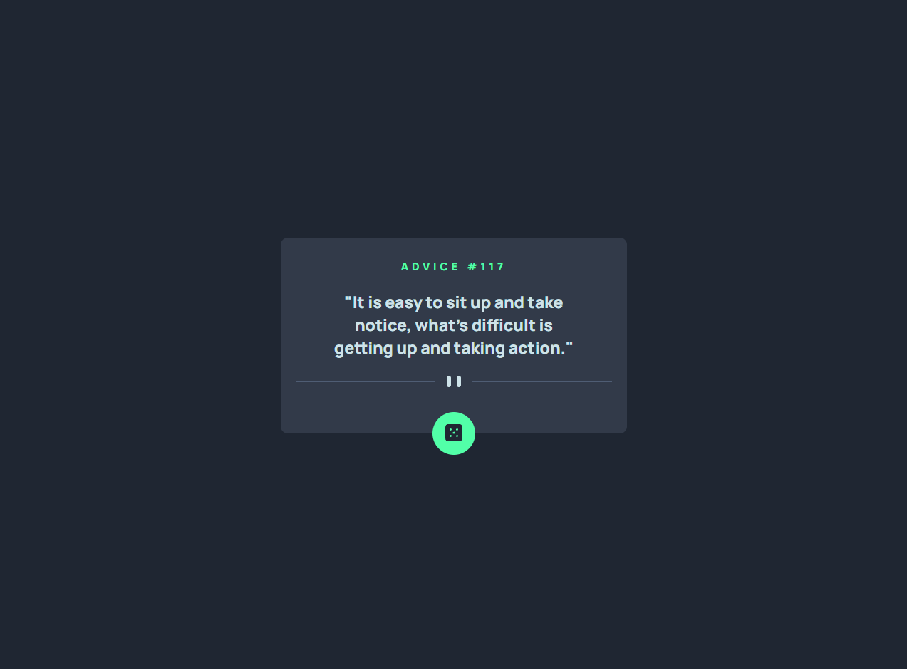 Advice-generator